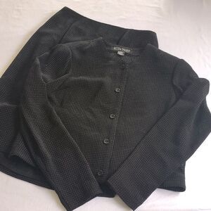 Ellen Tracy Linda Allard Black Skirt Set Size 6